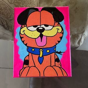 Garfield X Odie Merge acrylic painting